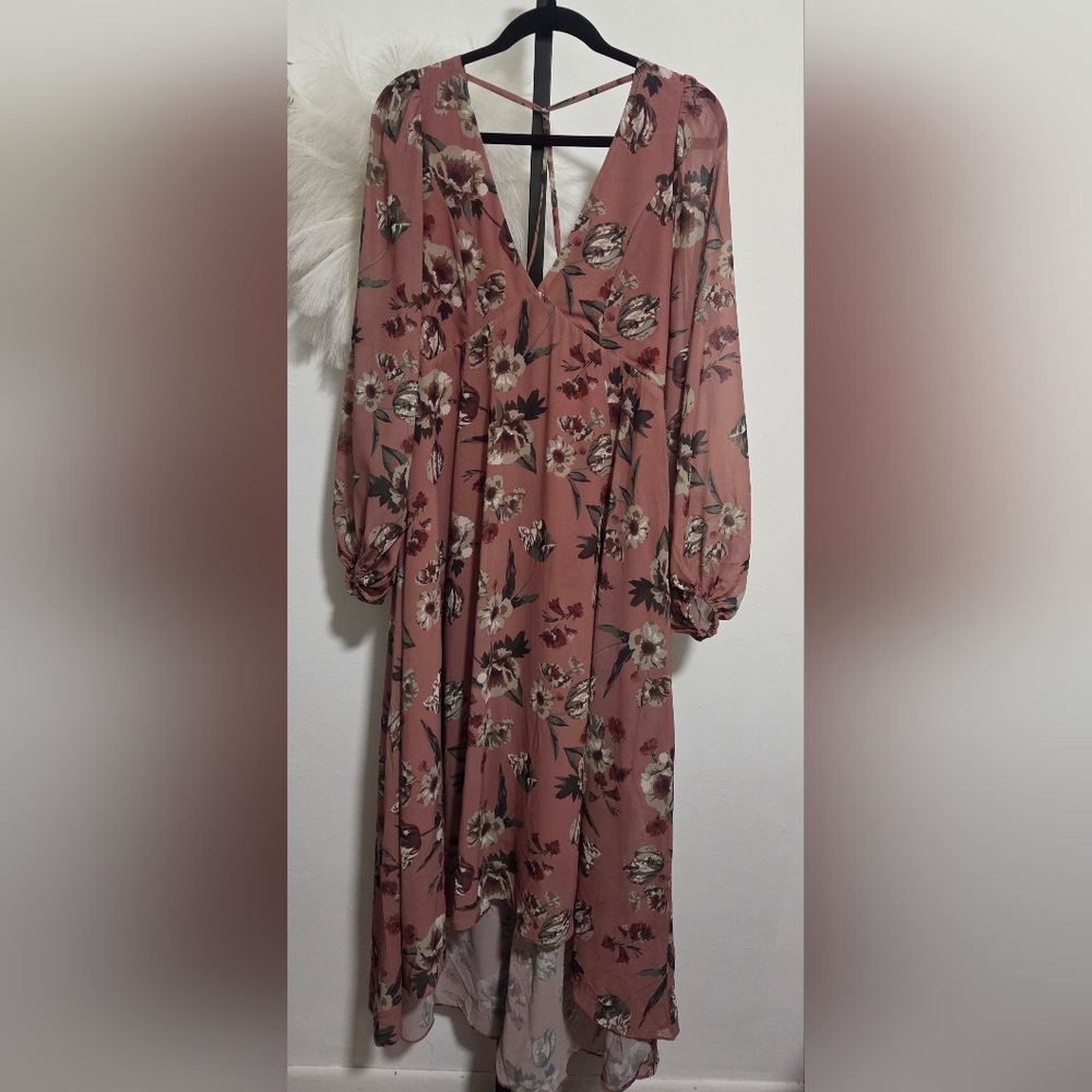 Joyfolie Crystal Dress In Pink Floral. NWT. Size Small - Picture 2 of 6